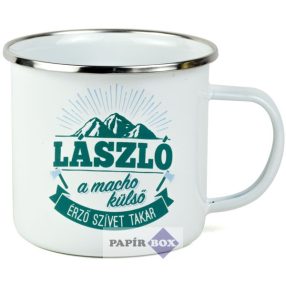 Top Pasik fémbögre, László