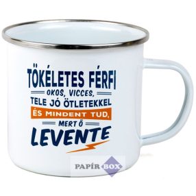 Top Pasik fémbögre, Levente
