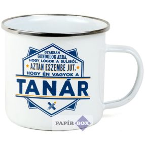 Top Pasik fémbögre, Tanár