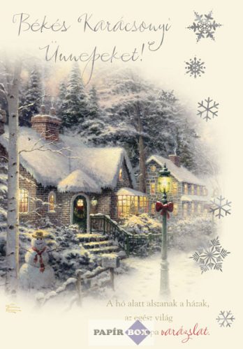 Zenélő képeslap, Fehér Karácsony