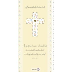 Képeslap, keresztelő, Kereszt