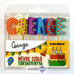 Névre szóló tortagyertya, Csenge