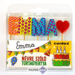 Névre szóló tortagyertya, Emma