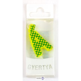 Névre szóló tortagyertya, Á