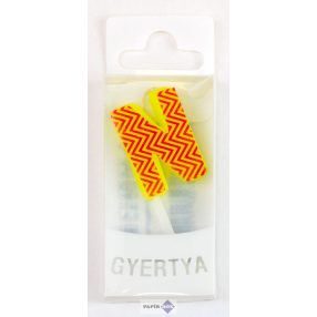 Névre szóló tortagyertya, N