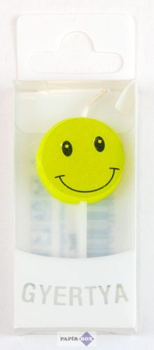 Névre szóló tortagyertya, Smiley