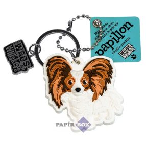 Papillon kulcstartó