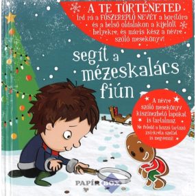   Névre szóló mesekönyv - név nélküli kisfiú segít a mézeskalács fiún