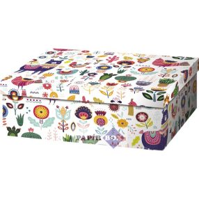 Díszdoboz, T3, 24x16x9 cm, Rajzos mintás