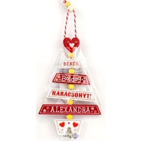 Névre szóló karácsonyfadísz, Alexandra