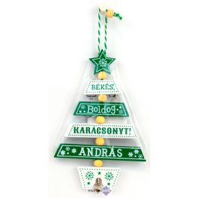 Névre szóló karácsonyfadísz, András