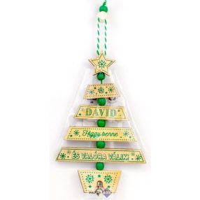 Névre szóló karácsonyfadísz, Dávid