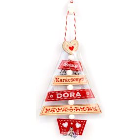 Névre szóló karácsonyfadísz, Dóra