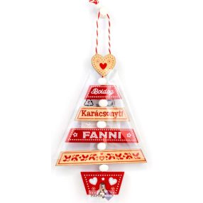 Névre szóló karácsonyfadísz, Fanni