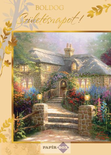 Zenélő képeslap, Szülinapos, Thomas Kinkade
