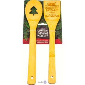Bambusz Karácsonyi fakanál szett, A karácsonykor...