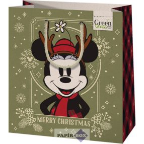 Dísztasak prémium, közepes, karácsony, Mickey & Minnie