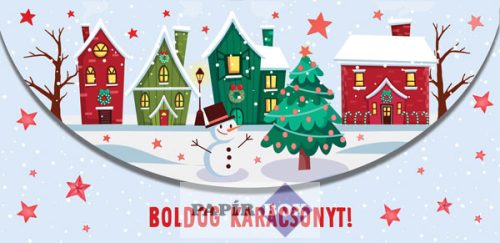 Díszboríték, Karácsony, Hóember
