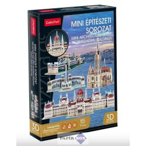   3D Puzzle, CubicFun, Mini építészeti sorozat, Magyar épületek