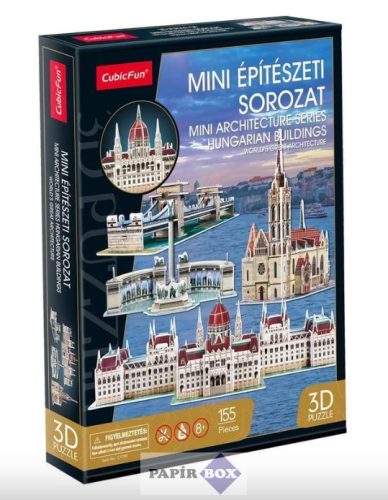 3D Puzzle, CubicFun, Mini építészeti sorozat, Magyar épületek