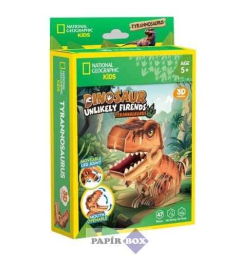 3D Puzzle, CubicFun, T-Rex, mini, National Geographic Kids