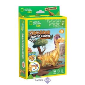   3D Puzzle, CubicFun, Brachioszaurusz, mini, National Geographic Kids