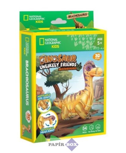 3D Puzzle, CubicFun, Brachioszaurusz, mini, National Geographic Kids