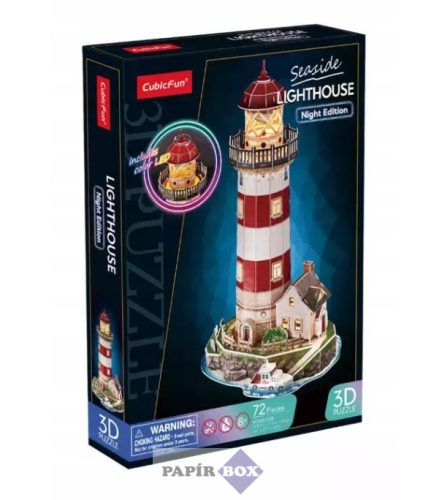 3D Puzzle, CubicFun, Világítótorony LED világítással