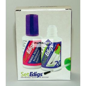 Hibajavító szett, Edigs, ecsetes, higítóval