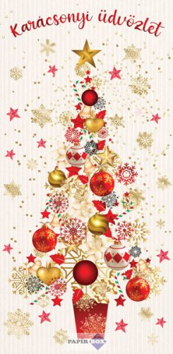 Képeslap, Karácsony, zsebes, Karácsonyi üdvözlet