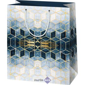 Dísztasak, közepes, négyzetek arany motívummal