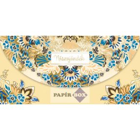 Díszboríték, Esküvő, nászajándék, arany-kék