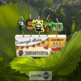 Névre szóló tortagyertya, Dzsungel állatai