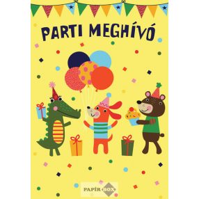 Parti meghívó - állatos