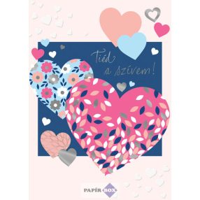 Zenélő képeslap, Szerelem, Tiéd a szívem!