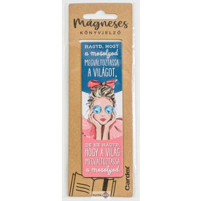 Mágneses könyvjelző, Hagyd, hogy a mosolyod...