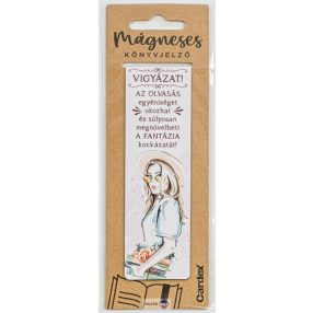 Mágneses könyvjelző, Vigyázat! Az olvasás...