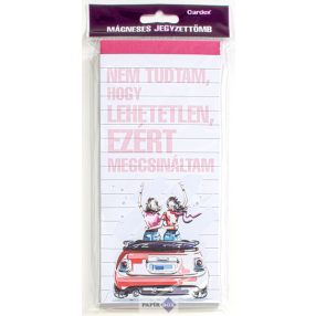   Mágneses jegyzettömb, Nem tudtam, hogy lehetetlen, ezért megcsináltam
