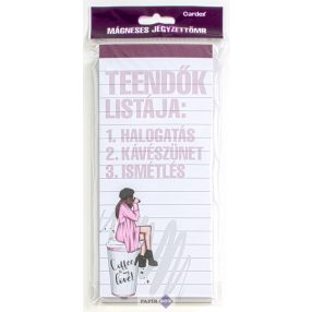 Mágneses jegyzettömb, Teendők listája