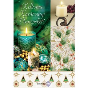 Képeslap, Karácsony, Gyertyák