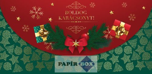 Díszboríték, Karácsony, Masnis