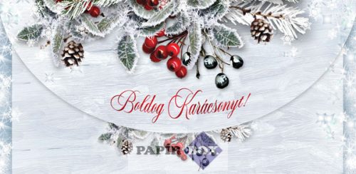 Díszboríték, Karácsony, Magyal