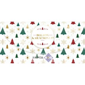 Díszboríték, Karácsony, Fenyőfák