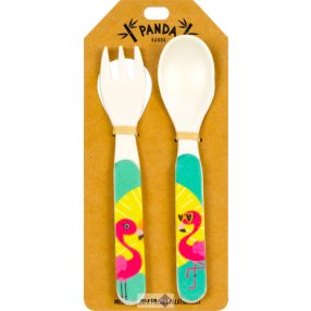 Panda Banda gyerek evőeszköz, Flamingó