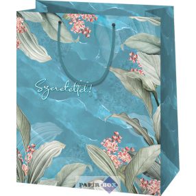 Dísszacskó, nagy, Szeretettel, kék