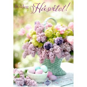 Képeslap, húsvét, orgona