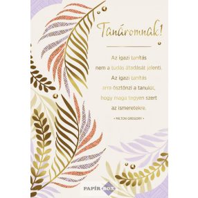 Képeslap, Ballagás, Tanáromnak!