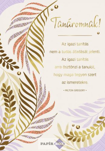 Képeslap, Ballagás, Tanáromnak!