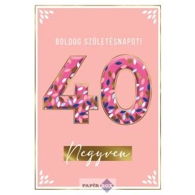 Képeslap, Szülinap, 40.