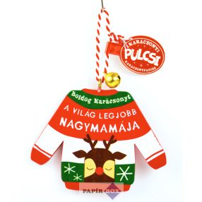   18. Karácsonyi pulcsi, A világ legjobb Nagymamája, rénszarvas